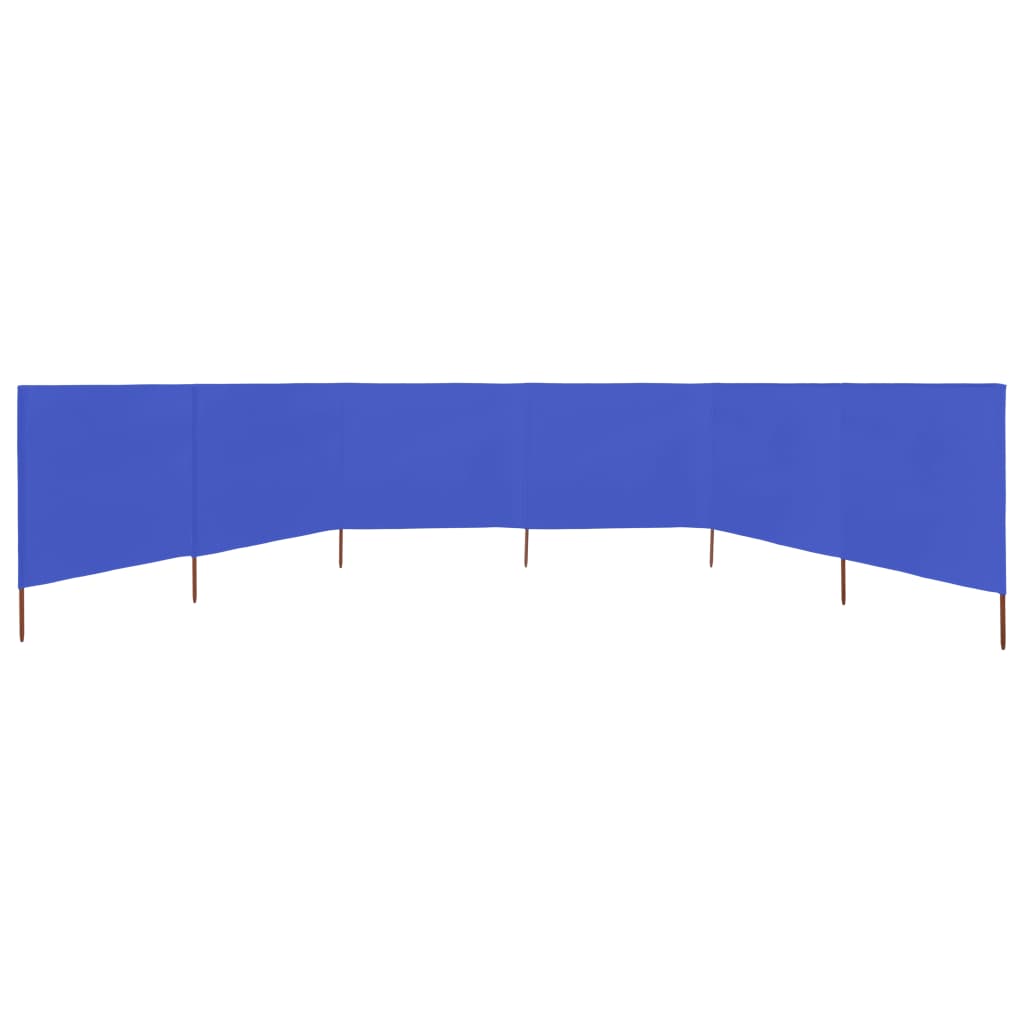 vidaXL 6-panelová zábrana proti vetru 800x80 cm azúrovo-modrá