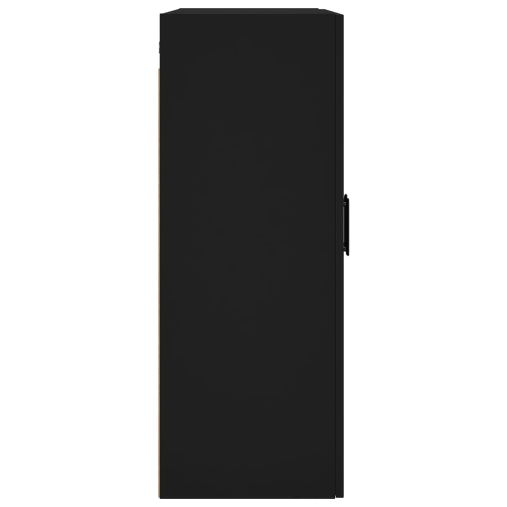 vidaXL Nástenná skrinka čierna 69,5x34x90 cm