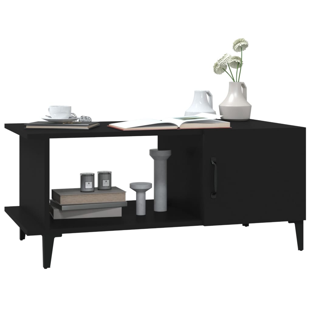 vidaXL Konferenčný stolík čierny 90x50x40 cm spracované drevo