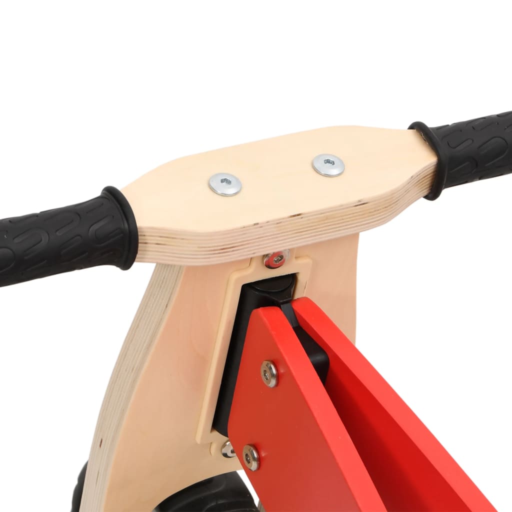 vidaXL Balančný bicykel pre deti 2 v 1 červený