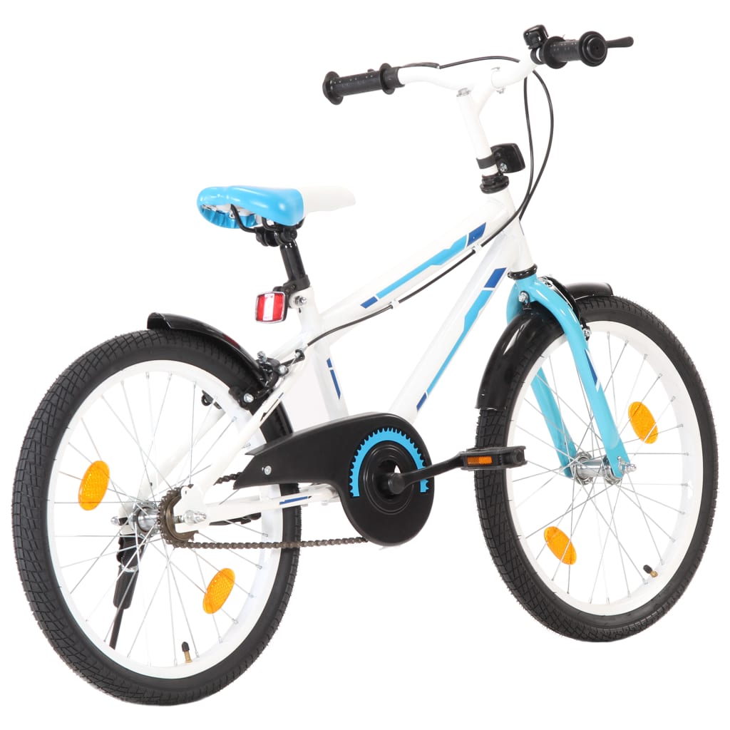 vidaXL Detský bicykel modro-biely 20 palcový