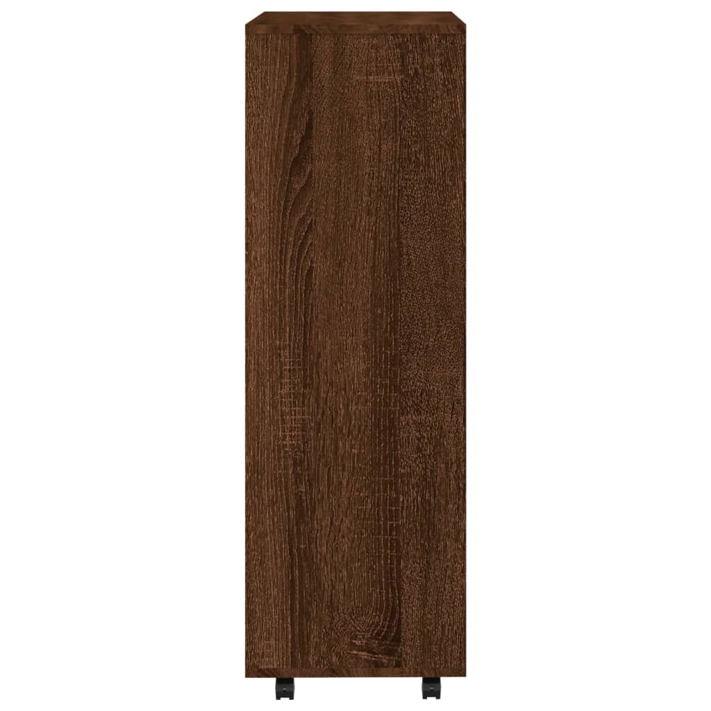 vidaXL Šatník hnedý dub 80x40x110 cm spracované drevo