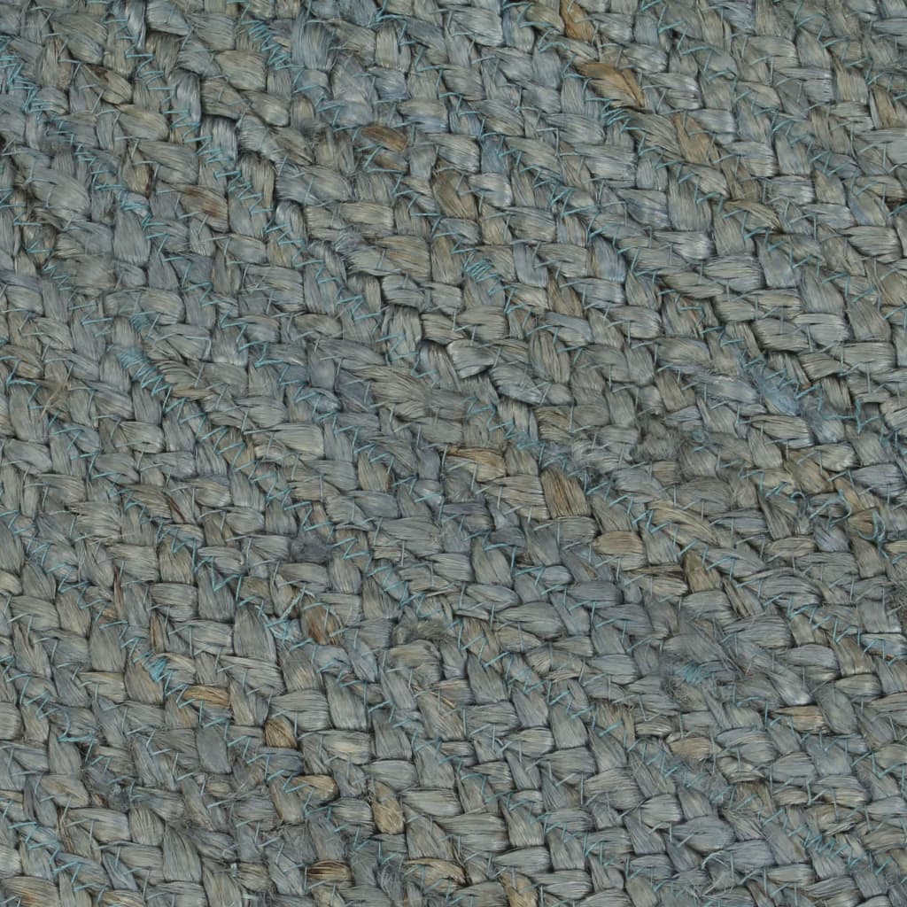 vidaXL Ručne vyrobený koberec olivovo-zelený 90 cm jutový okrúhly