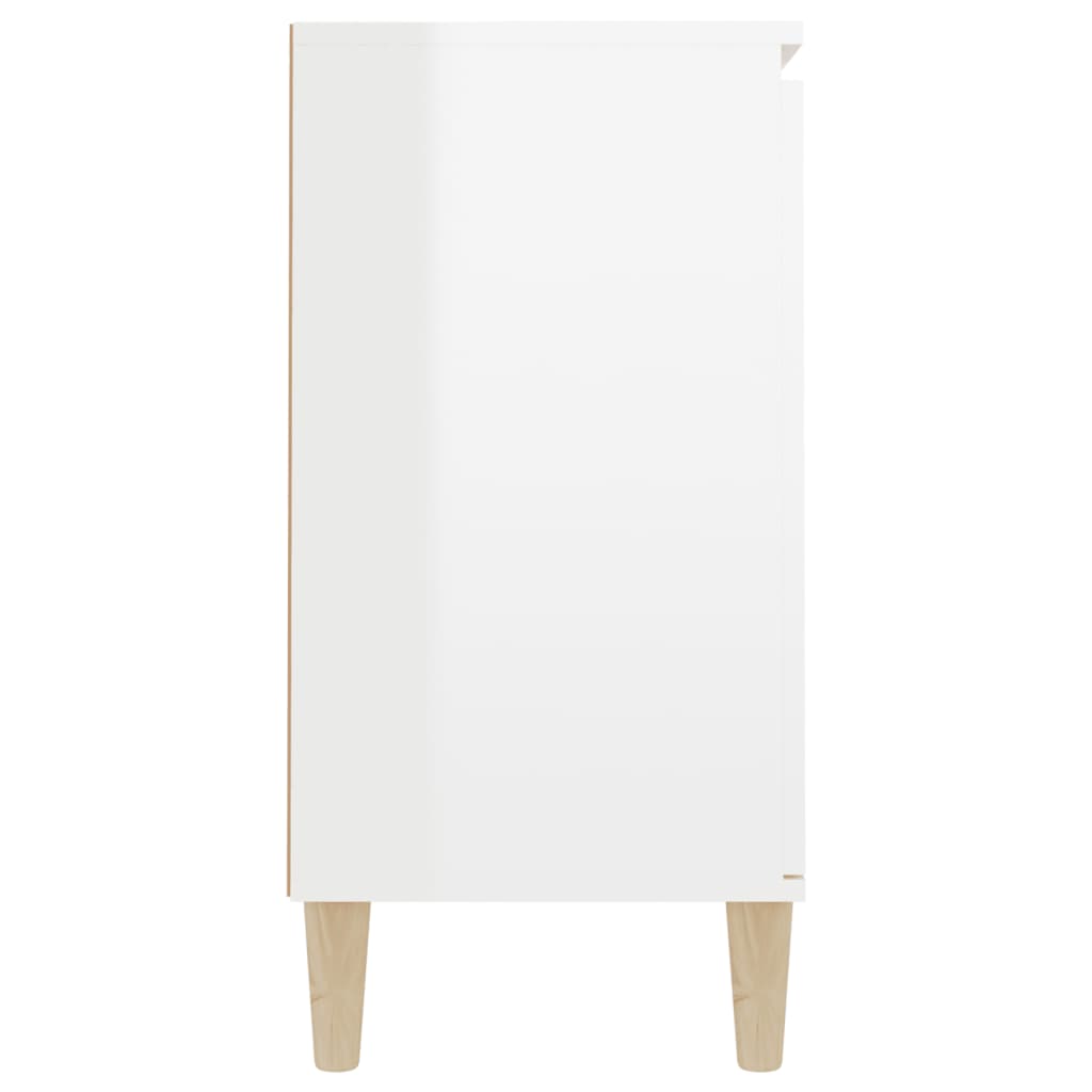vidaXL Komoda, lesklá biela 103,5x35x70 cm, kompozitné drevo