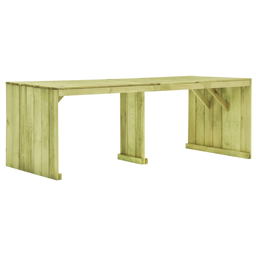 vidaXL Záhradný stôl 220x101,5x80 cm, impregnovaná borovica
