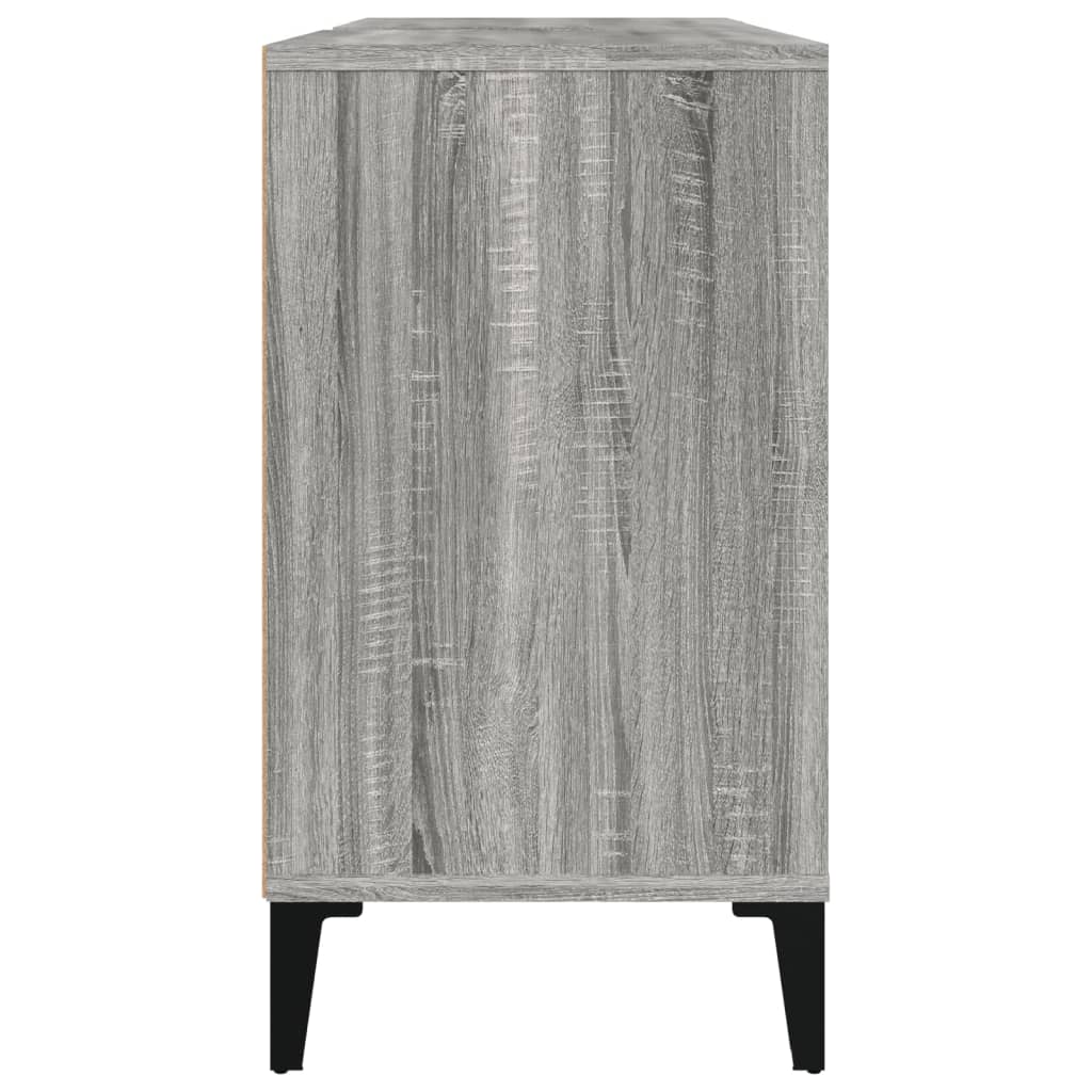 vidaXL Umývadlová skrinka sivý dub sonoma 80x33x60 cm kompozitné drevo