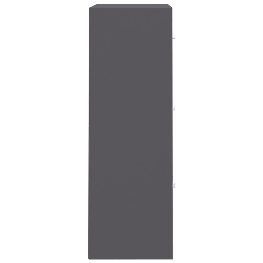 vidaXL Úložná skrinka, sivá 60x29,5x90 cm, kompozitné drevo