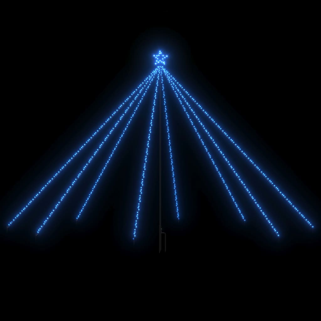 vidaXL Svetlá na vianočný stromček interiér exteriér 576LED modré 3,6m