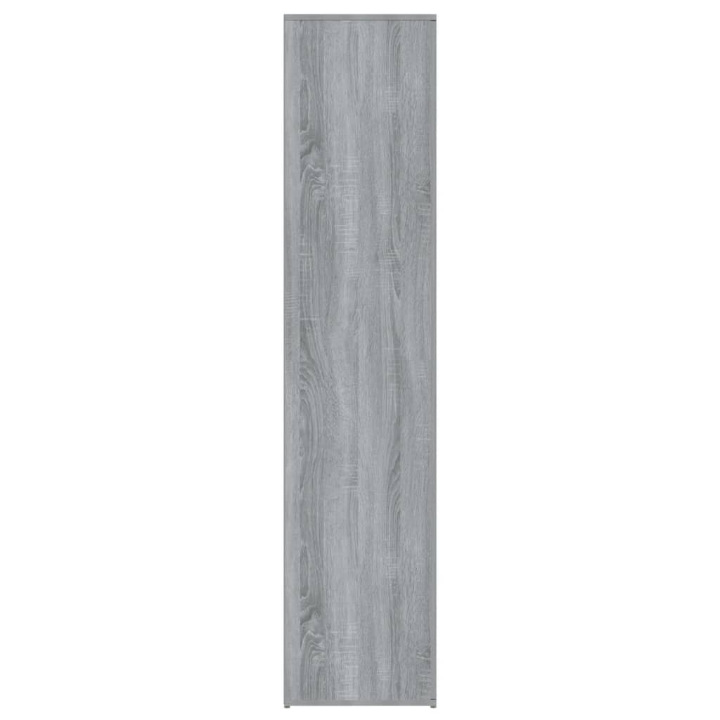 vidaXL Botník sivý dub sonoma 80x39x178 cm spracované drevo