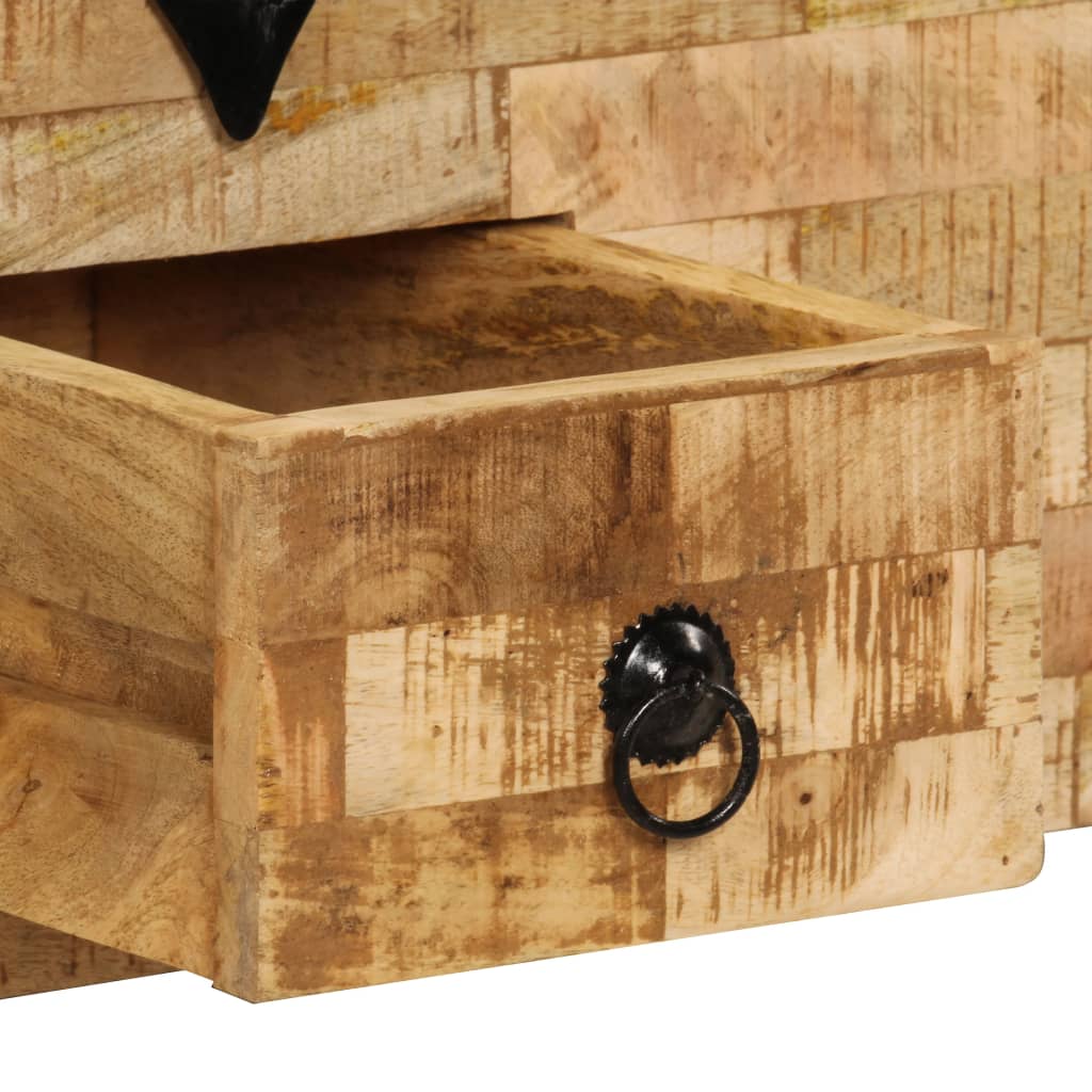 vidaXL Konferenčný stolík z mangovníkového dreva 80x40x35 cm
