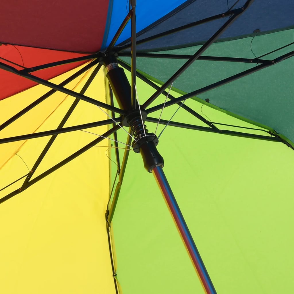 vidaXL Automatický skladací dáždnik viacfarebný 124 cm