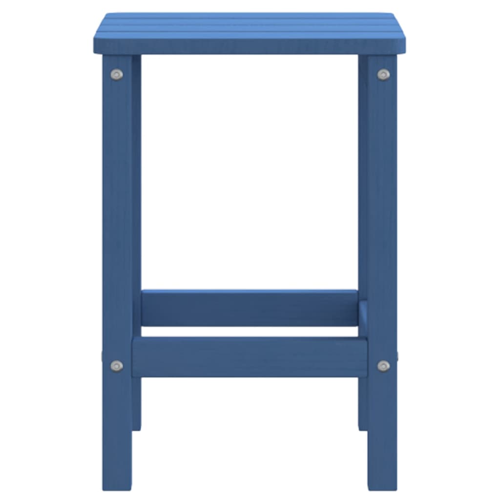 vidaXL Záhradný stôl Adirondack modrý 38x38x46 cm HDPE