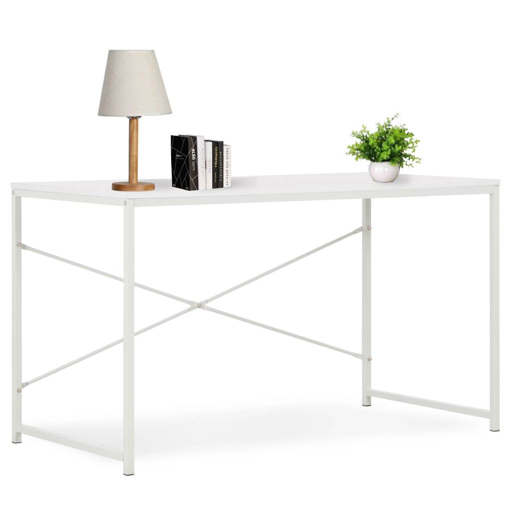 vidaXL Počítačový stôl biely 120x60x70 cm