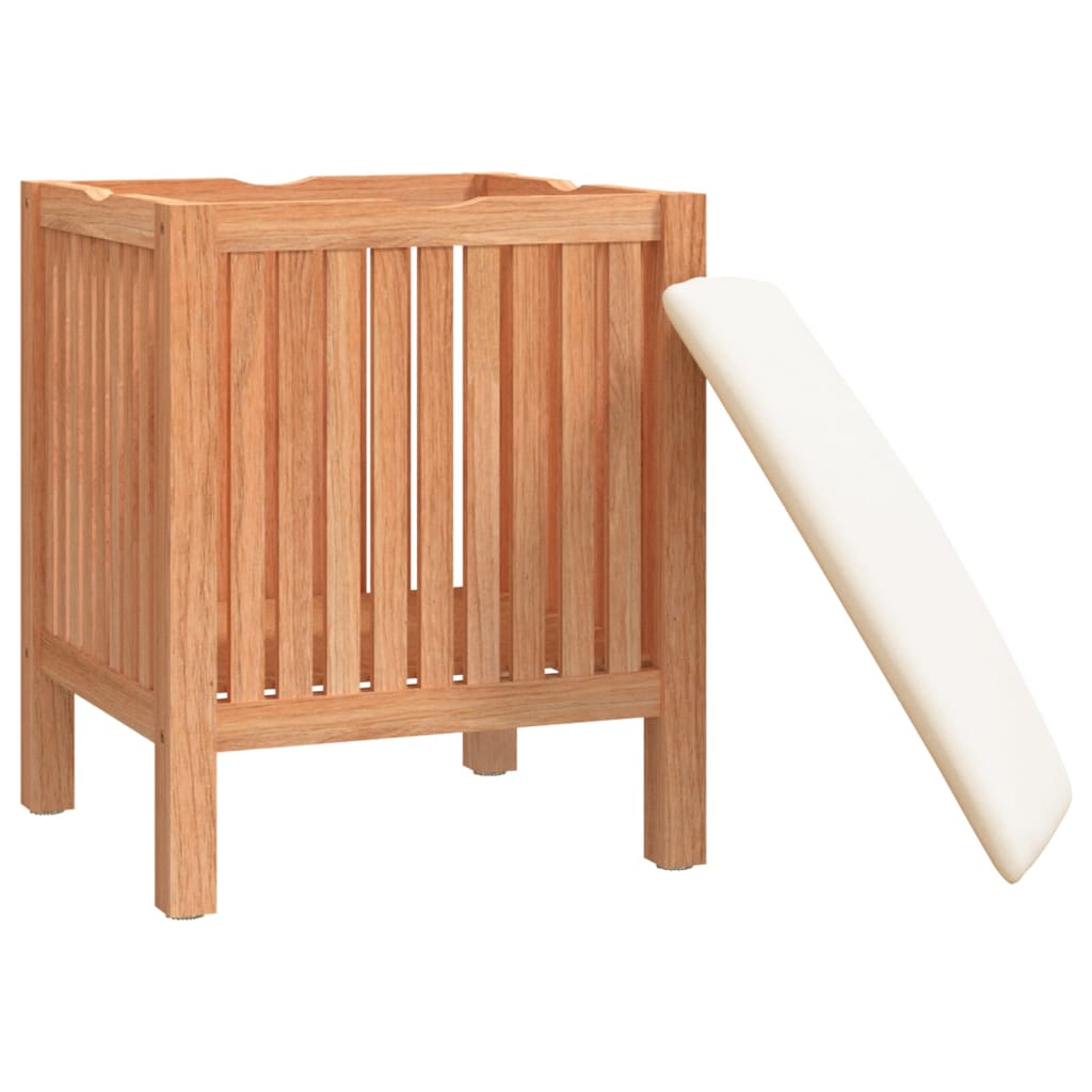 vidaXL Kúpeľňová stolička 40,5x40x52 cm masívne orechové drevo