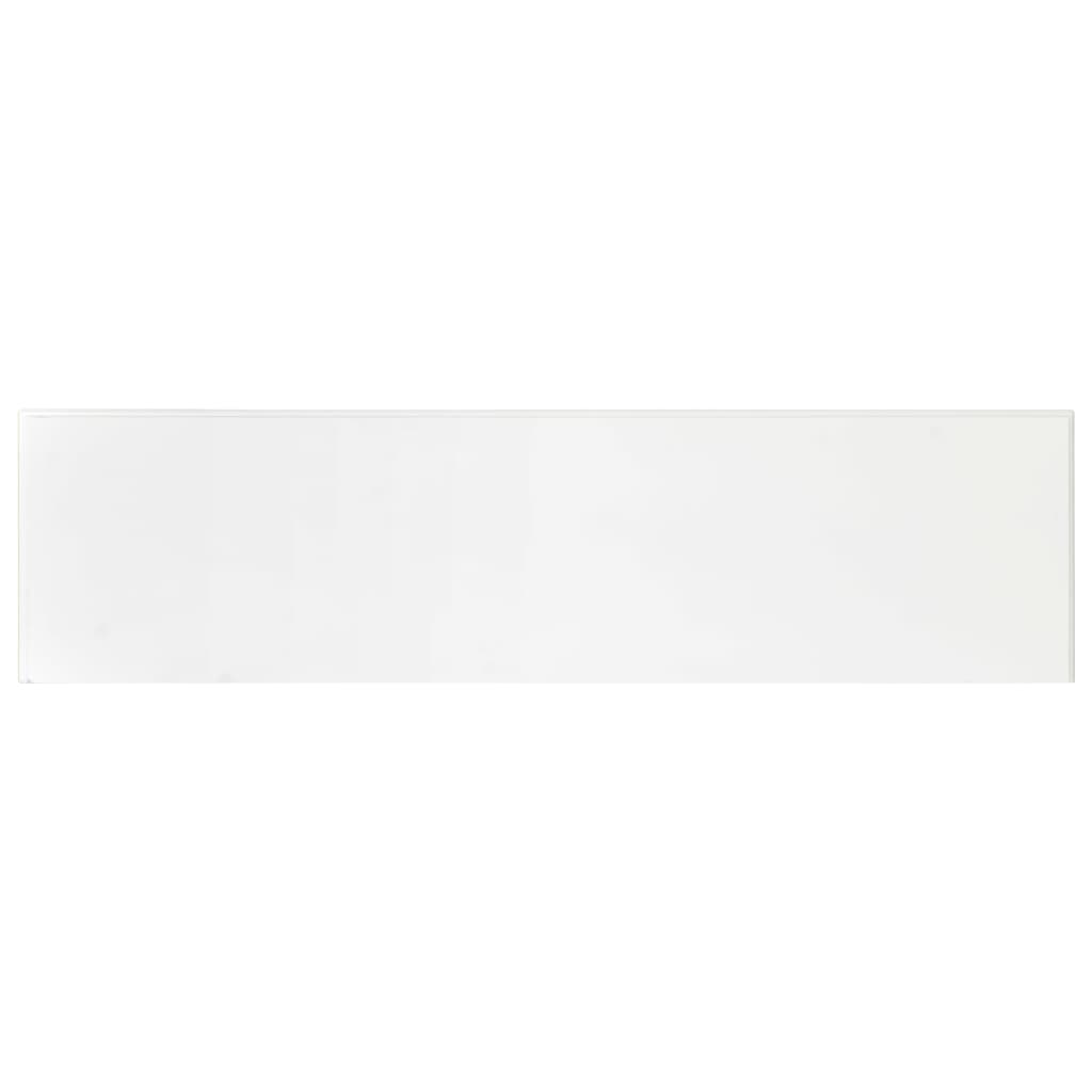 vidaXL Konzolový stolík biely 110x30x76 cm kompozitné drevo