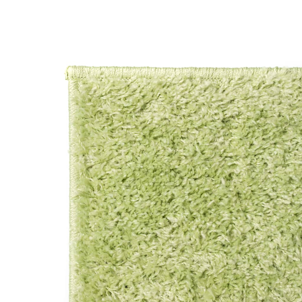 vidaXL Chlpatý koberec, 80x150 cm, zelený