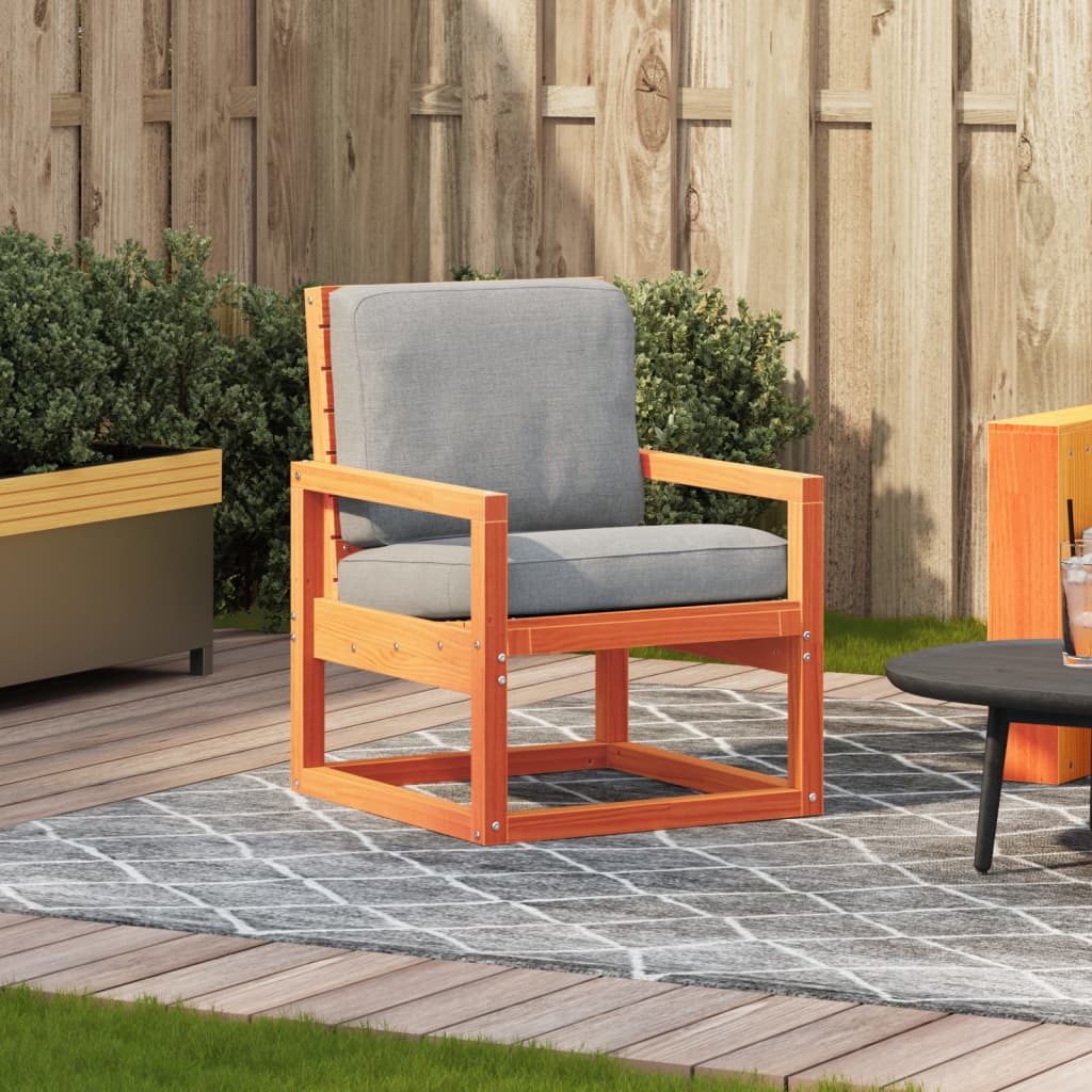 vidaXL Záhradná stolička voskovohnedá 57,5x63x76 cm borovicový masív