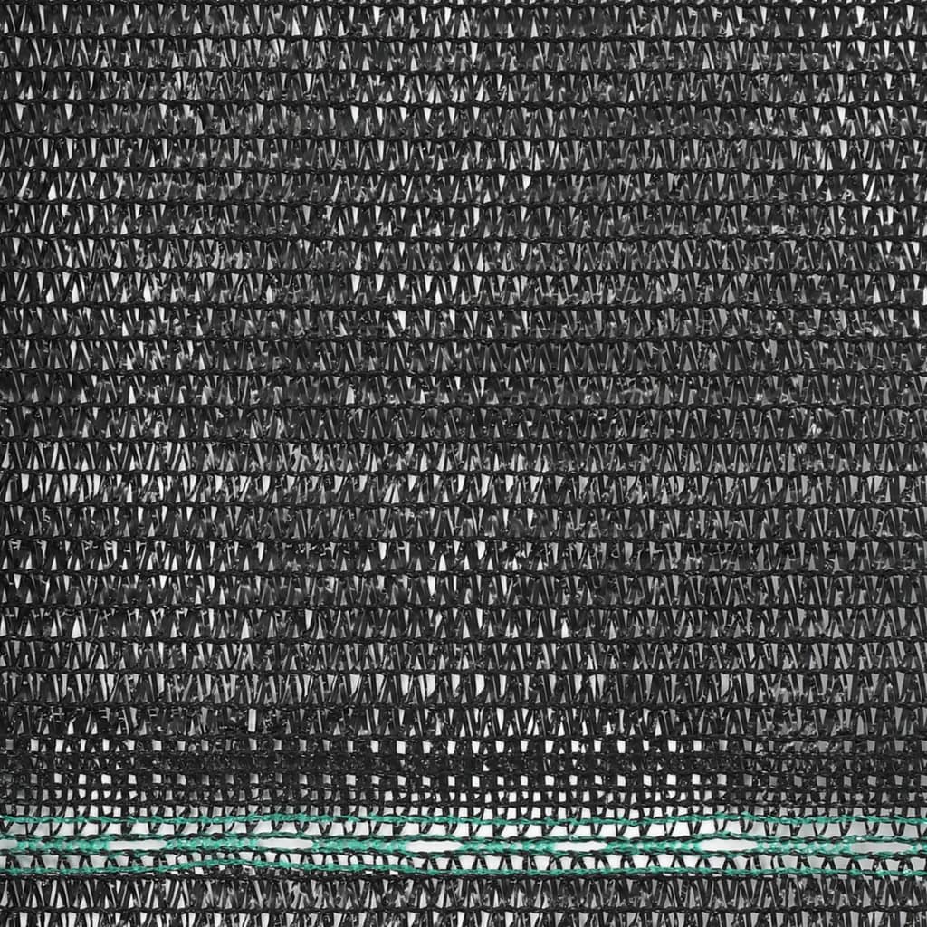 vidaXL Zástena na tenisový kurt, HDPE 1x100 m, čierna