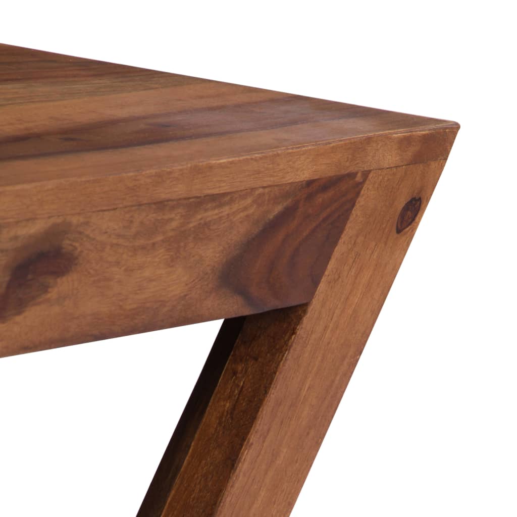 vidaXL Konferenčný stolík 70x70x28 cm masívne sheeshamové drevo