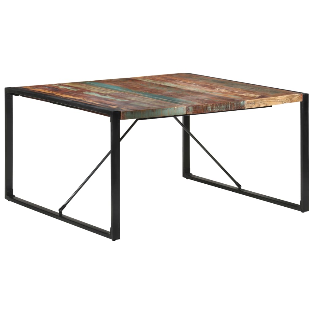 vidaXL Jedálenský stôl 140x140x75 cm recyklovaný masív