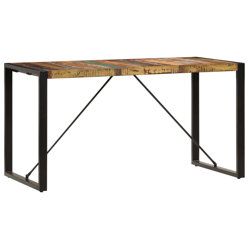 vidaXL Jedálenský stôl 140x70x75 cm, recyklovaný masív
