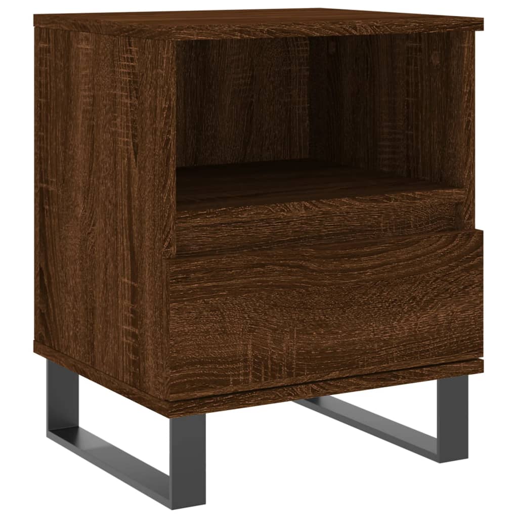 vidaXL Nočný stolík hnedý dub 40x35x50 cm kompozitné drevo