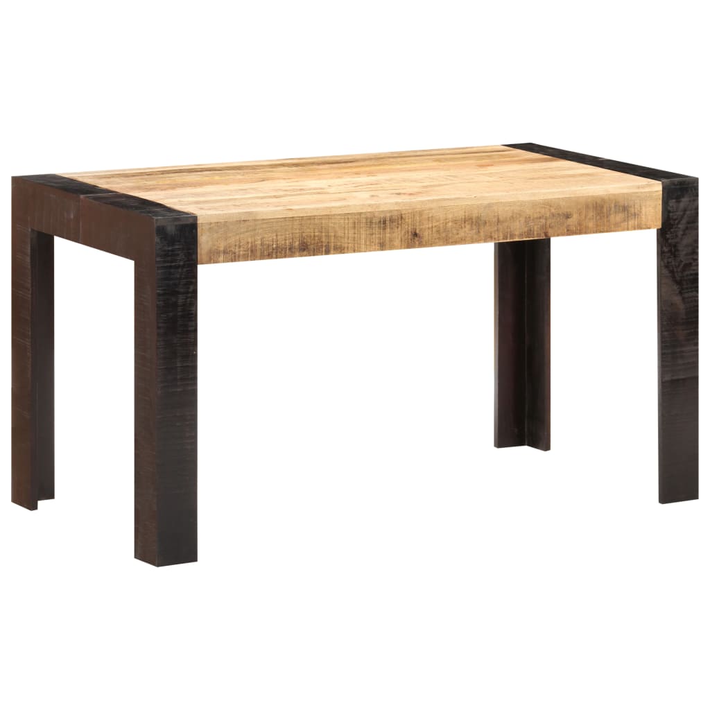 vidaXL Jedálenský stôl 140x70x76, surový mangový masív