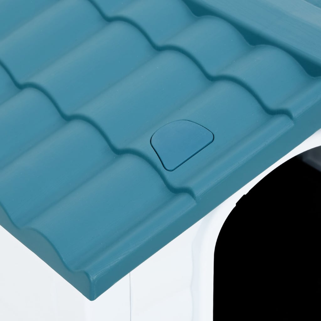 vidaXL Búda pre psa modrá 90,5x68x66 cm polypropylén