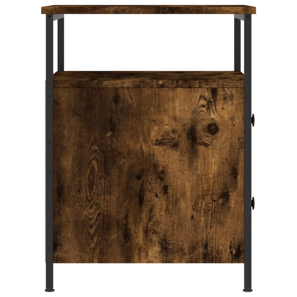 vidaXL Nočný stolík dymový dub 44x45x60 cm kompozitné drevo