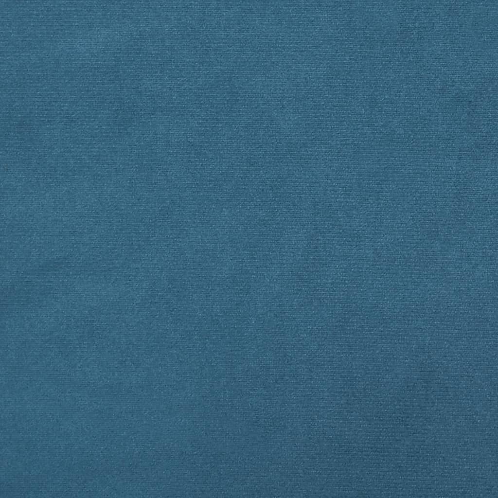 vidaXL 2-miestna pohovka s vankúšmi modrá 120 cm zamat