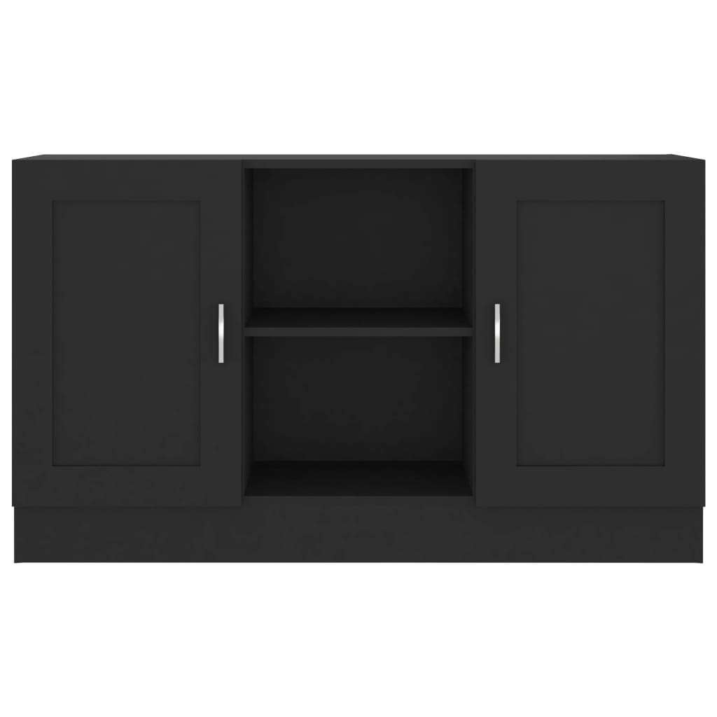 vidaXL Komoda, čierna 120x30,5x70 cm, kompozitné drevo