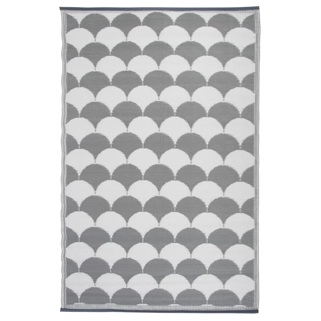 Esschert Design Vonkajší koberec 180x121 cm, sivo biely OC24