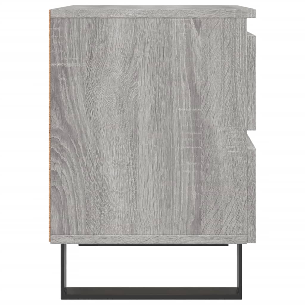 vidaXL Nočné stolíky 2 ks sivý dub sonoma 40x35x50 cm kompozitné drevo