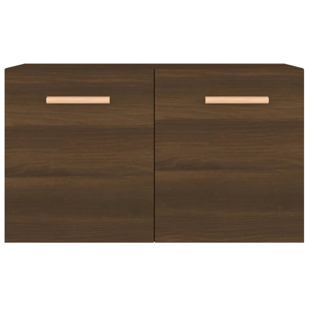 vidaXL Nástenná skrinka, hnedý dub 60x36,5x35 cm, kompozitné drevo