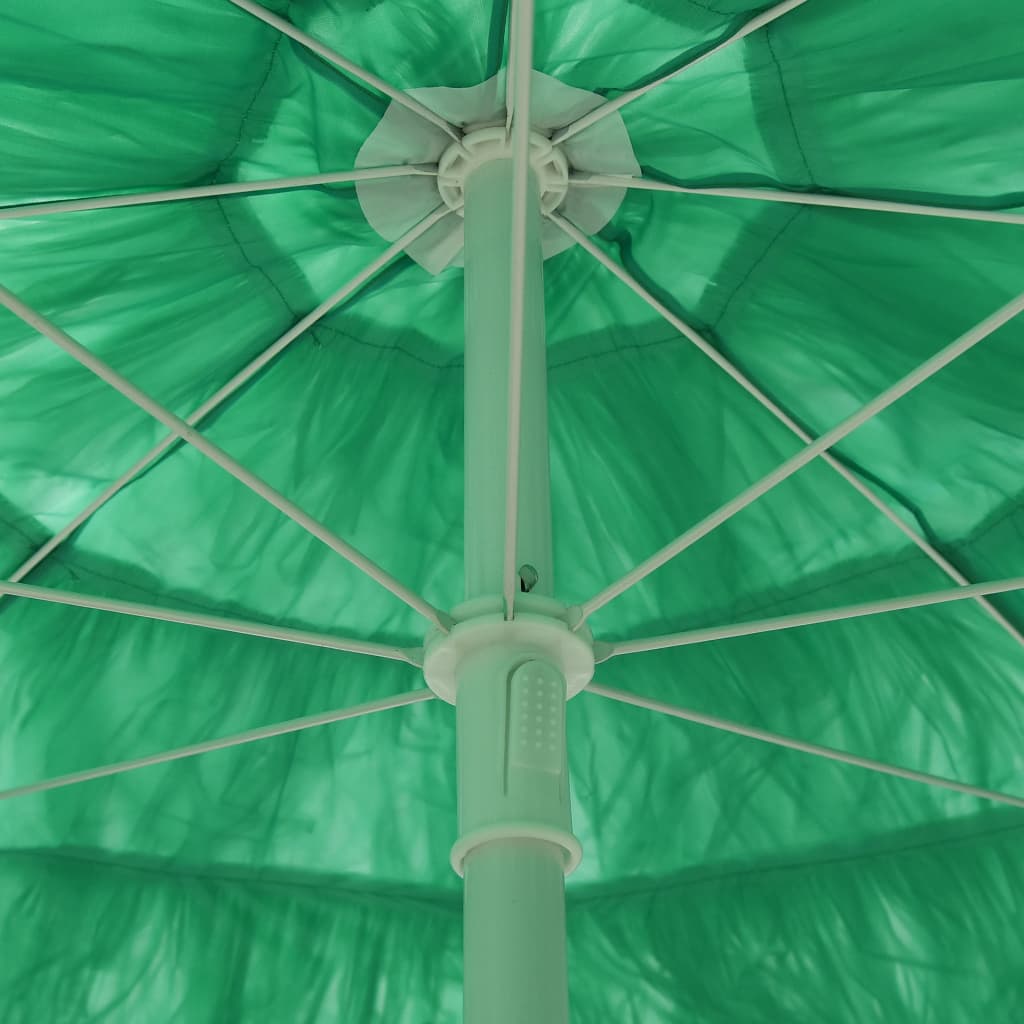 vidaXL Plážový slnečník Hawaii, zelený 180 cm