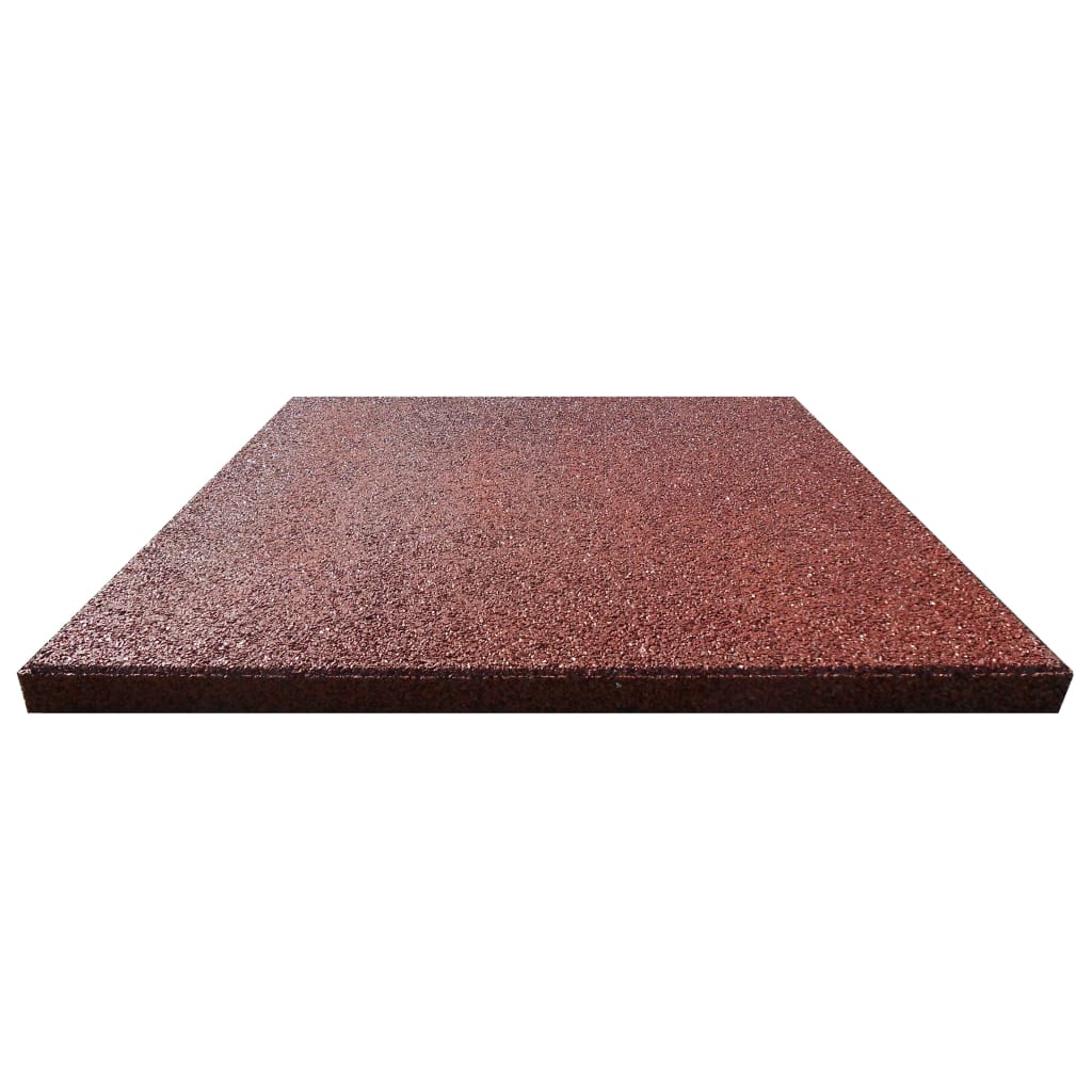 vidaXL Protipádové dlaždice 24 ks červené 50x50x3 cm gumené
