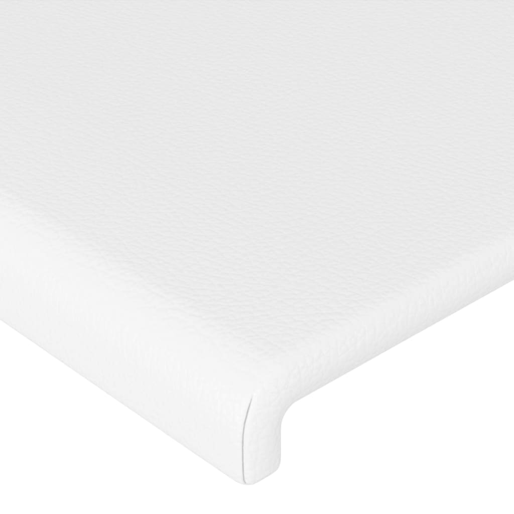VidaXL Čelo postele biele 103x16x78/88 cm umelá koža