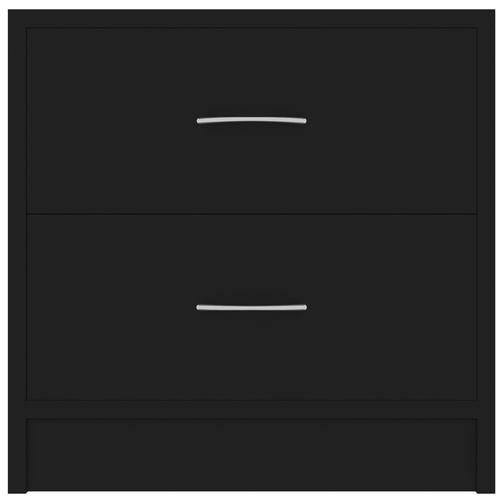 vidaXL Nočný stolík, čierny 40x30x40 cm, drevotrieska