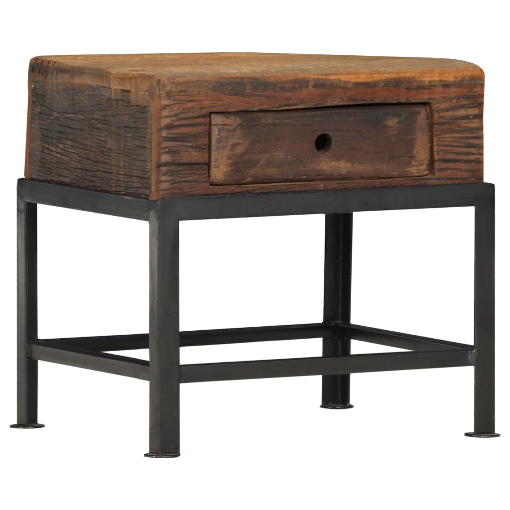 vidaXL Nočný stolík 40x35x40 cm masívne recyklované drevo