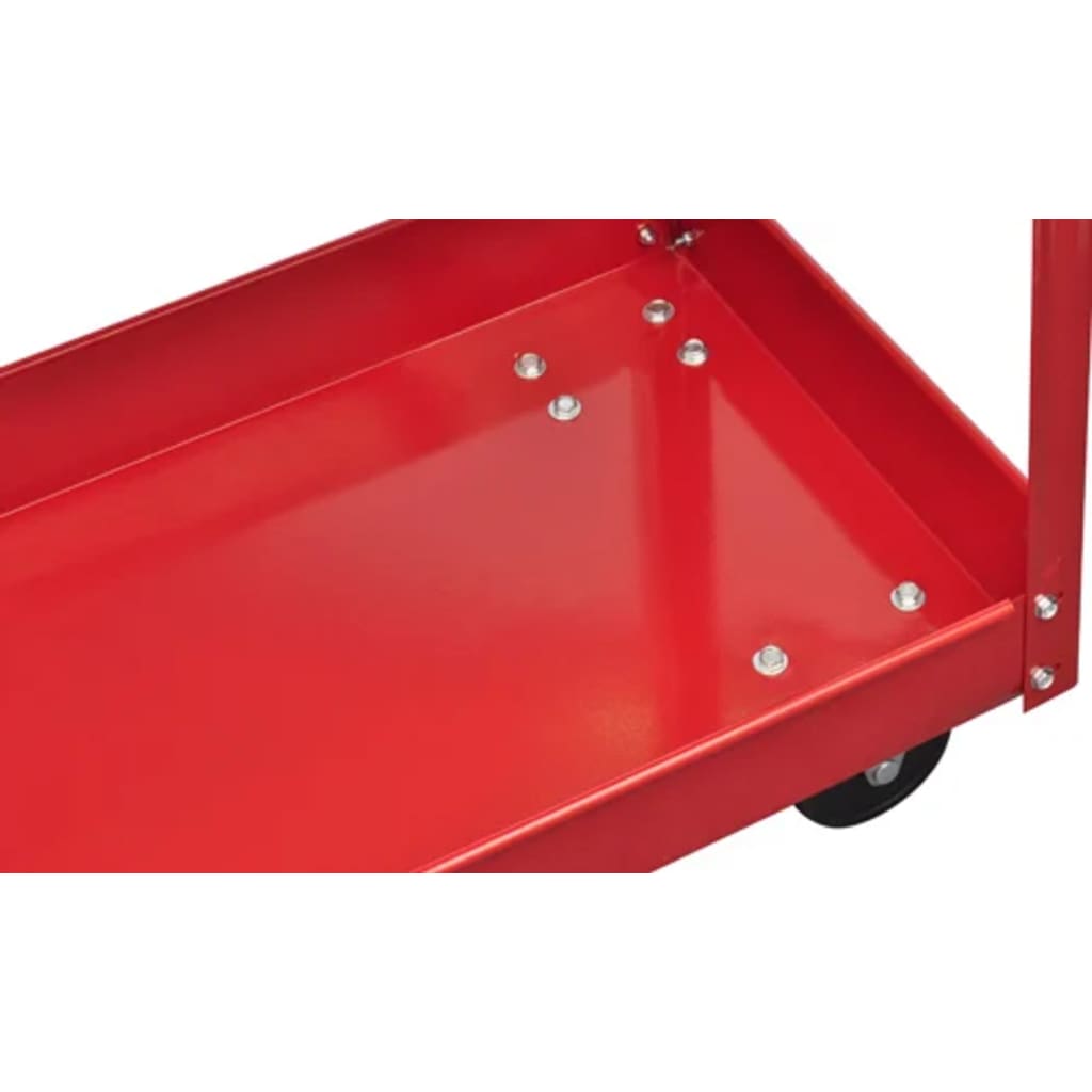 vidaXL Dielenský vozík na náradie 100 kg, červený