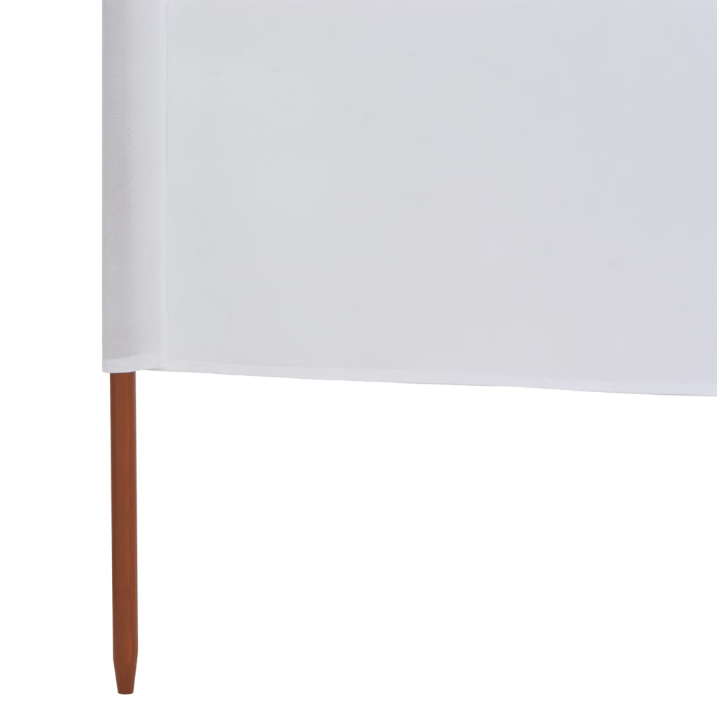 vidaXL 3-panelová zábrana proti vetru látková 400x160 cm piesková a biela