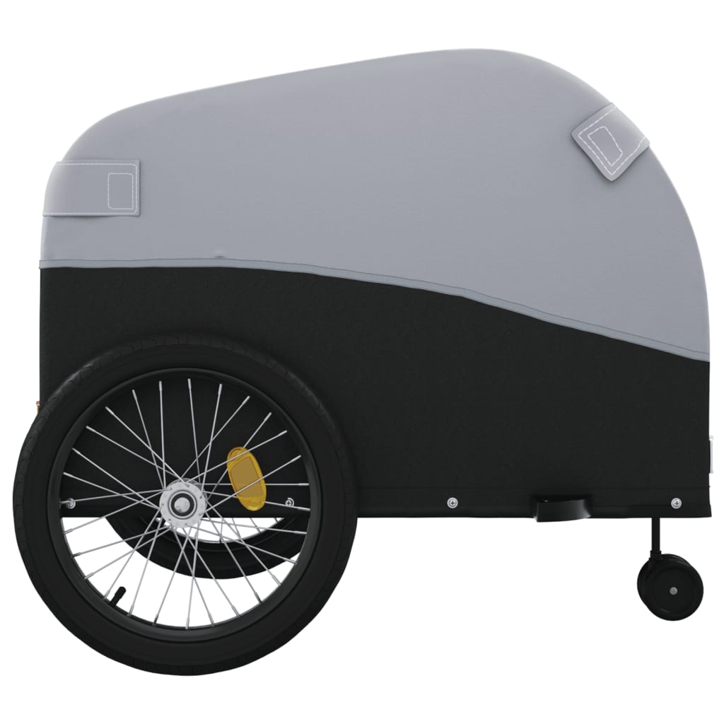 vidaXL Vozík za bicykel, čierno sivý 45 kg, železo
