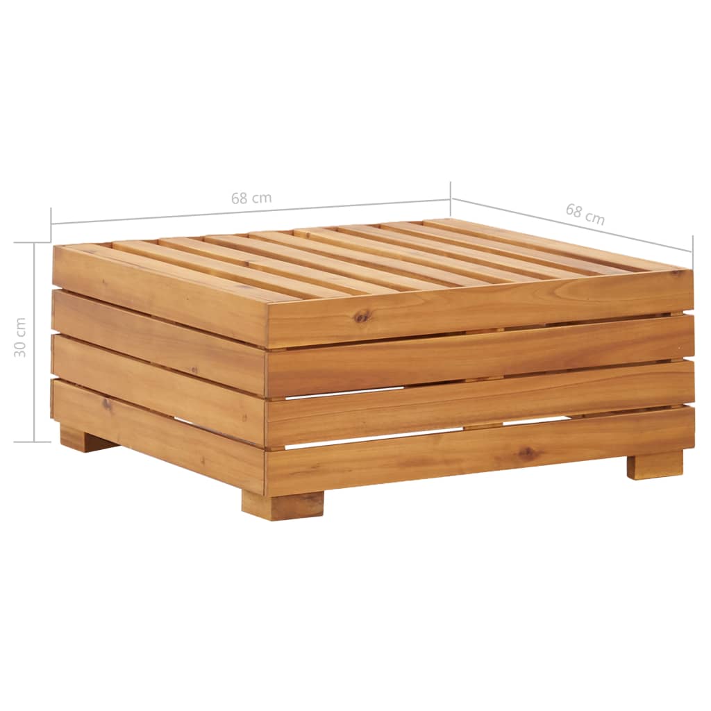 vidaXL Záhradná sekčná taburetka s vankúšmi masívne akáciové drevo