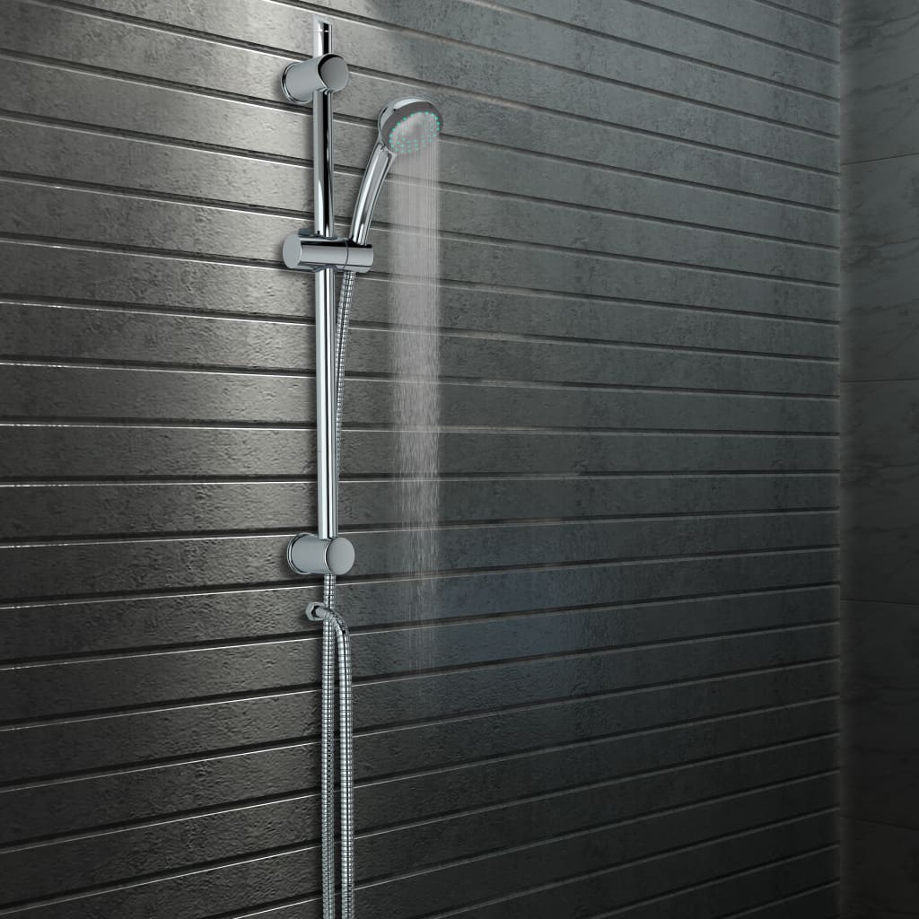 vidaXL Sprchová tyč s držiakom na ručnú sprchu 76 cm