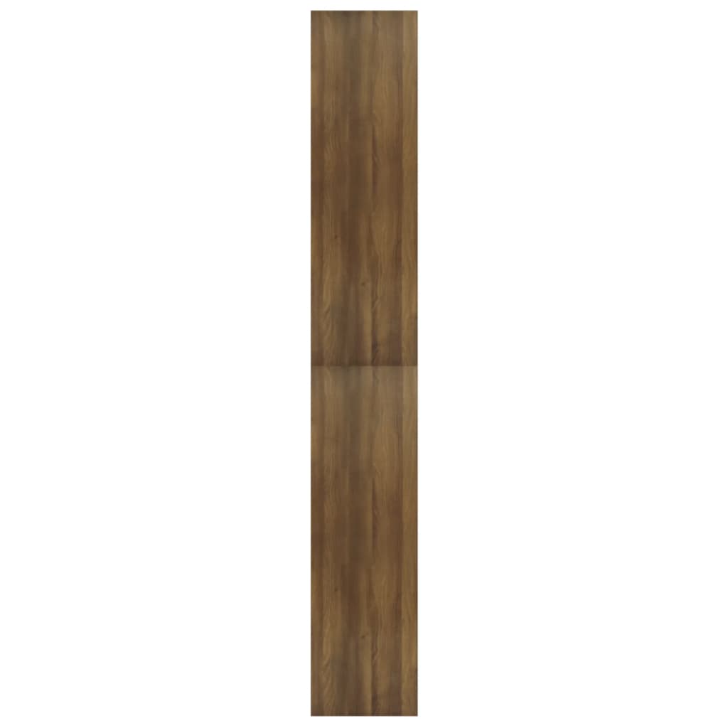 vidaXL Knižnica/priehradka hnedý dub 100x30x198 cm spracované drevo