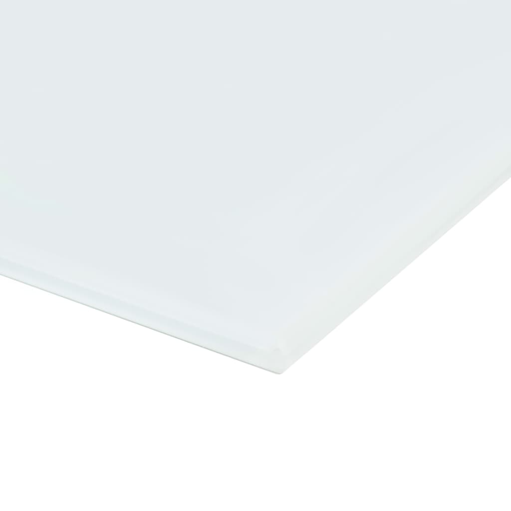 vidaXL Nástenná magnetická tabuľa, biela, sklenená 80x60 cm