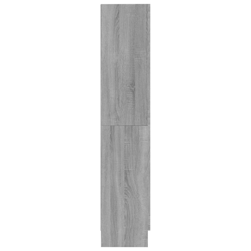 vidaXL Knižnica sivý dub sonoma 82,5x30,5x150 cm spracované drevo