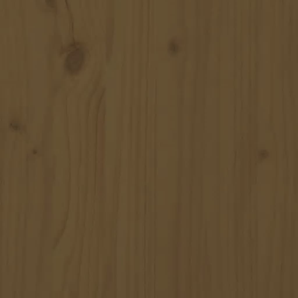 vidaXL Posteľný rám medovo-hnedý masívne drevo 200x200 cm