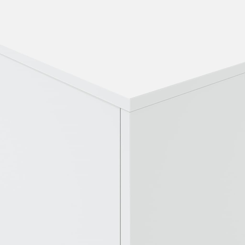Konferenčný stolík vidaXL s LED svetlami biely 90x50x40 cm