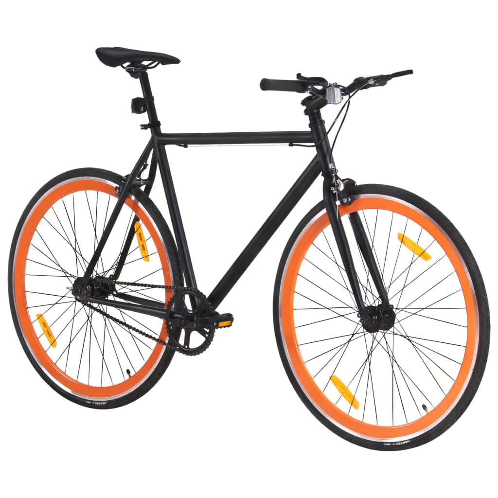 vidaXL Bicykel s pevným prevodom čierno-oranžový 700c 59 cm